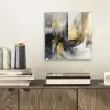 Kunst - Goud - Zilver - Abstract plexiglas 5mm klein -sfeer1