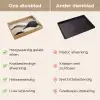 Golven - Abstract - Beige Dienblad Rechthoek middel -USP_VergelijkingNL
