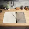 Wabi sabi - Plant - Beige Inductie beschermer vinyl 3mm klein -sfeer5