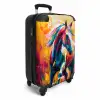 Olieverf kunstwerk van een galopperend paard NBS - Handbagage koffer - Kinderen Unisex middel -productfoto_3d