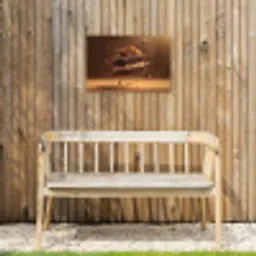 Taart - Chocolade - Eten - Brownie Tuinposter op houten frame 2 cm dik klein -sfeer4