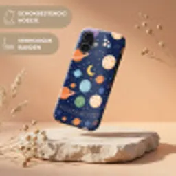 Ruimte - Planeten - Kleurrijk Toughcase MagSafe Apple iPhone 17 klein -USP_RandenV_NL
