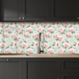Rozen - Vogels - Pastel - Kleurrijk keuken achterwand 2 middel 871 -sfeer1