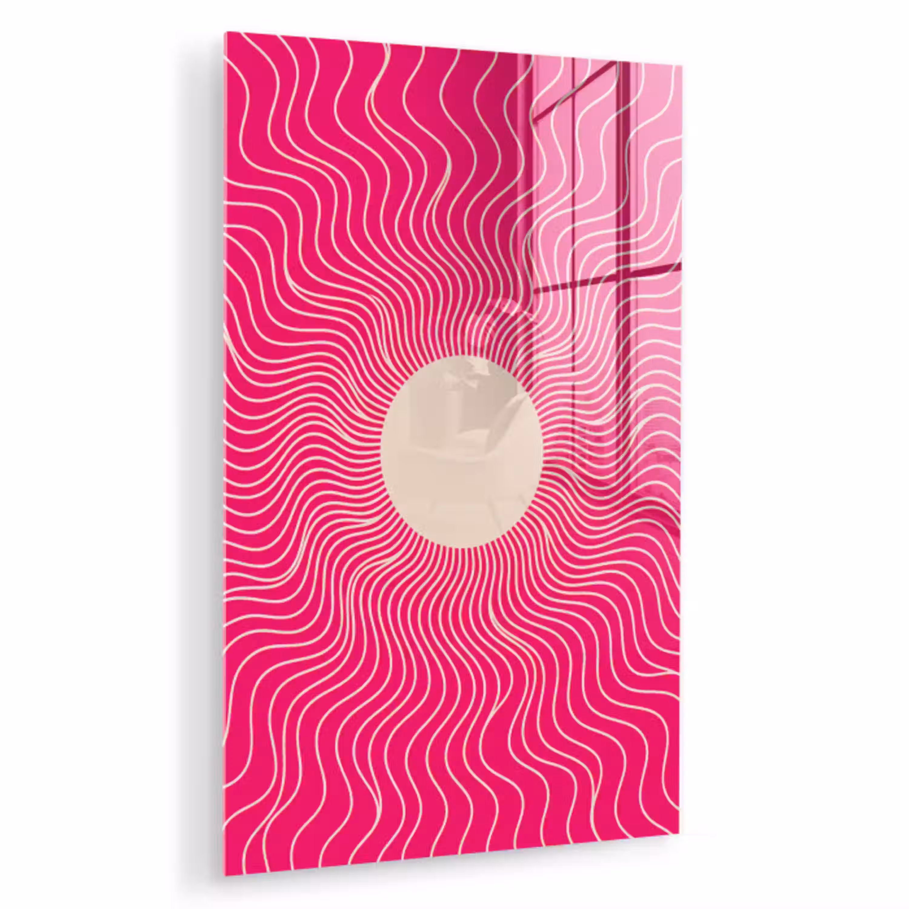 Abstract - Patroon - Roze plexiglas 5mm klein -zzzproduct_nieuw