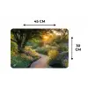 Pad - Bloemen - Park Placemat vinyl groot -specs