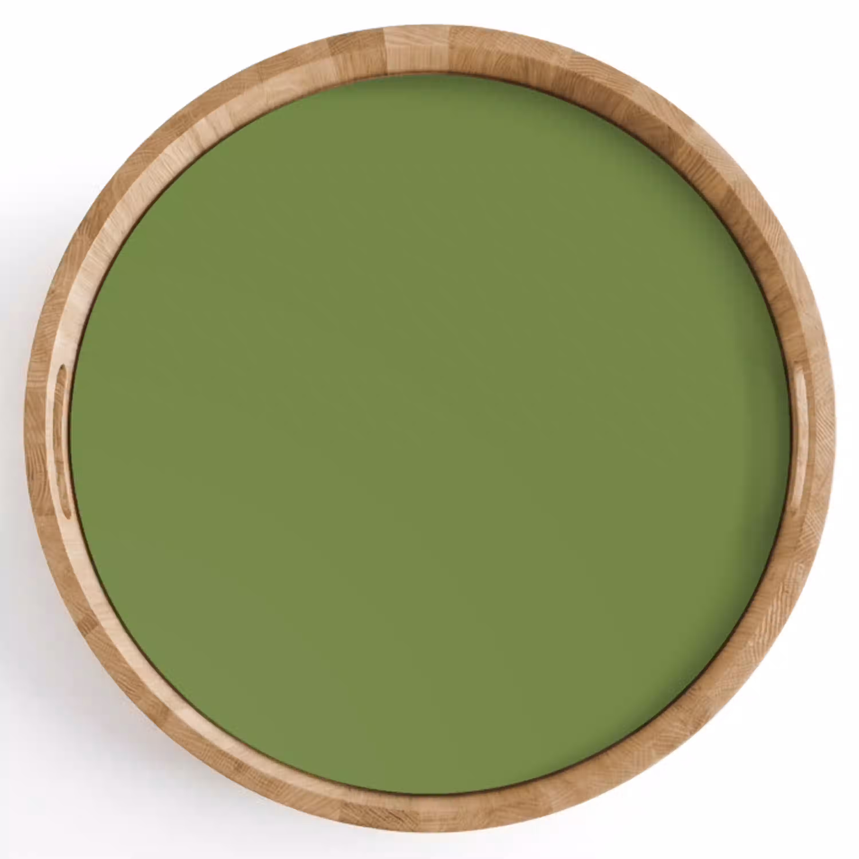 Moss - Green - Groen Dienblad Rond middel 914 -z3d_shopping