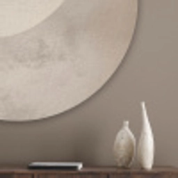Vogel - Beige - Japandi Akoestische PET Vilt - Rond klein -sfeer5_closeup
