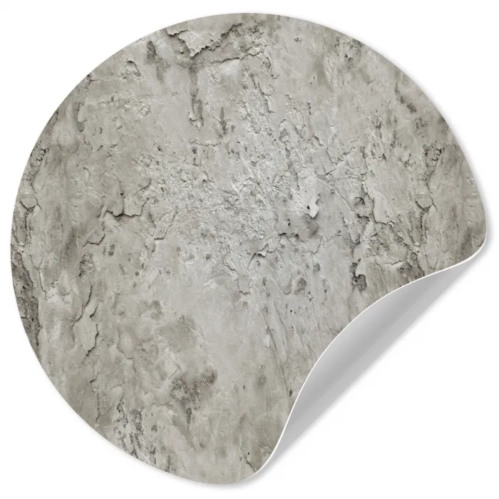 Beton  - Grijs - Muur Wandcirkel behangsticker klein 186 -3d