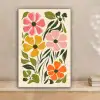 Bloemen - Speels - Kleurrijk canvas 2cm klein -sfeer1
