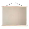 Japandi - Beige - Modern textielposter latten blank klein -3d