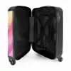 Kinderkoffer - Regenboog sparkle NBS - Handbagage koffer - Kinderen Unisex middel -binnenkant