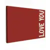 Schuin - Loveyou - Rood canvas 2cm klein -z3d