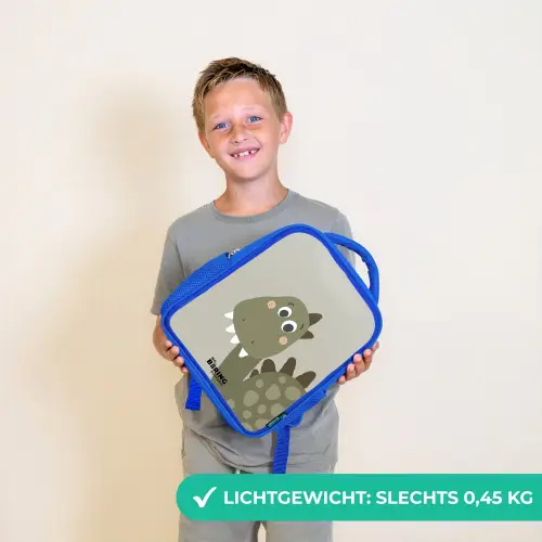 Danny dino Kinderrugzak - Blauw middel -sfeer1_NL