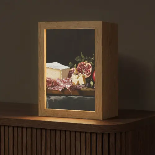 Stilleven - Vintage - Borrelplank Light Box met kabel (Tafellamp) klein -z3d_website