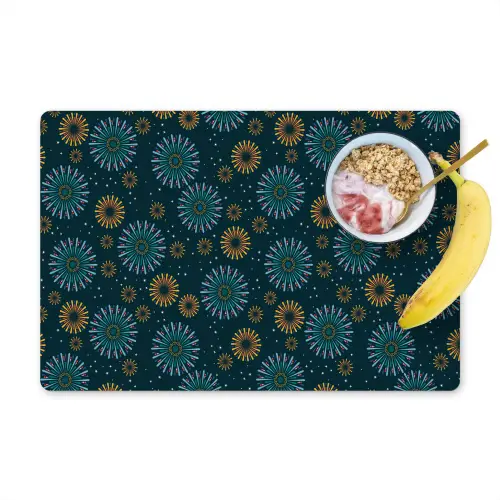 Blauw - Patroon - Retro Placemat vinyl groot 368 -zzzproduct_Kitchenyeah-website