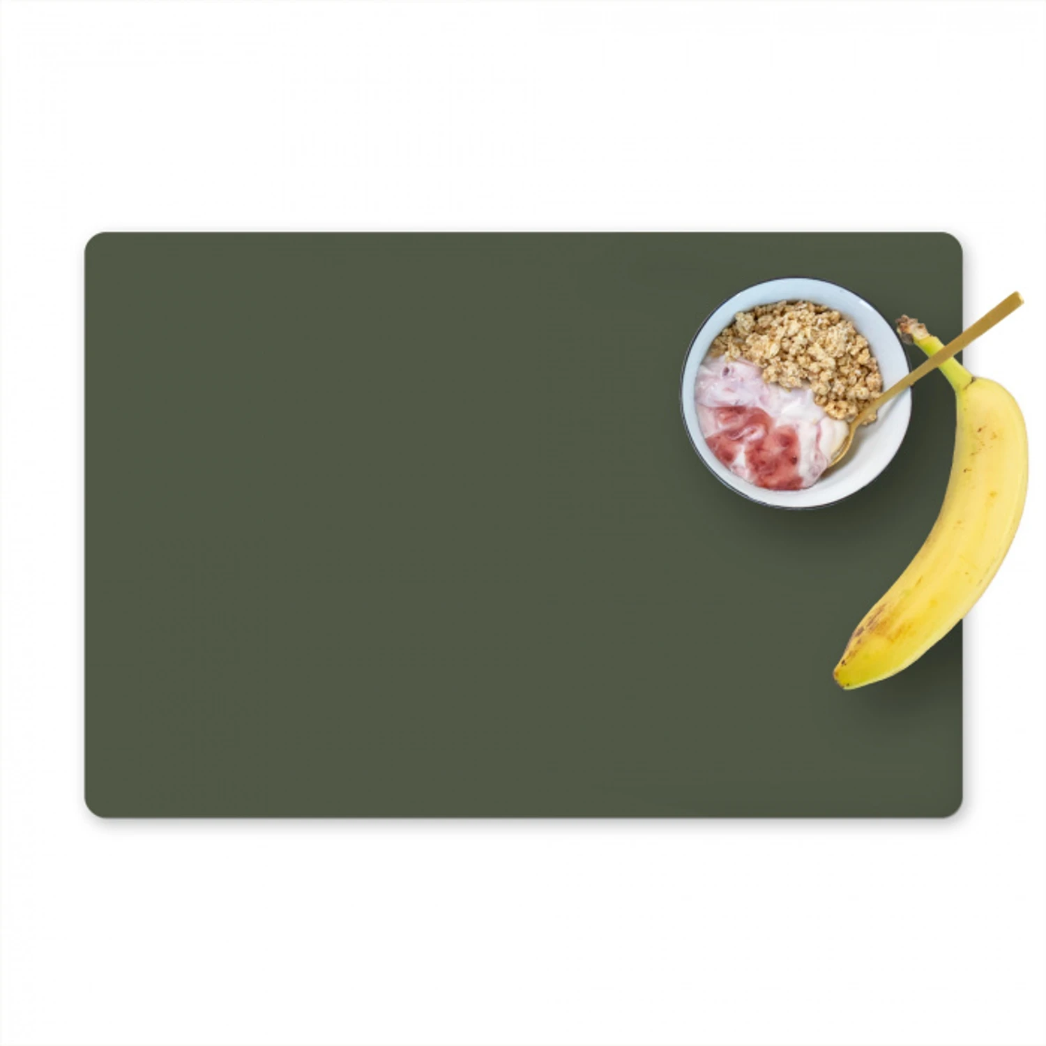 Groen - Effen kleur - Olijfgroen Placemat vinyl groot 368 -zzzproduct_Kitchenyeah-website