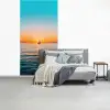 Zee - Zeilboot - Zonsondergang fotobehang vinyl groot -slaapkamer