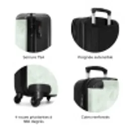 Groen - Marmer - Vloeiende aders NBS - Handbagage koffer - Volwassenen Unisex middel zzzzzzzbolletjes_FR