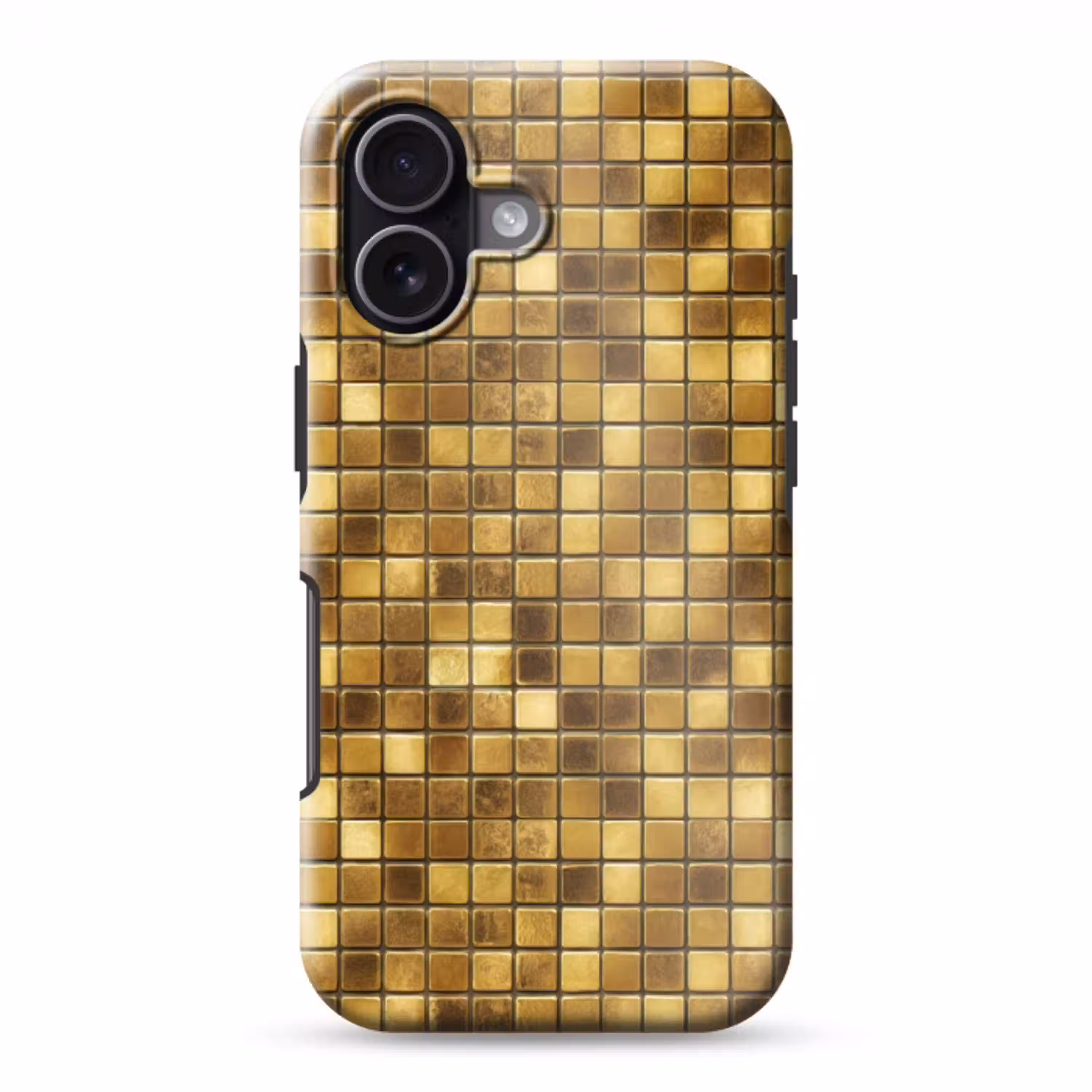 Tegels - Mozaïek - Luxe - Warm Goud Toughcase MagSafe Apple iPhone 17 klein 1017 -3d