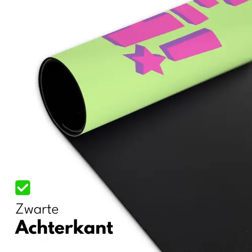Groen - Neon - Quote Muismat XXL klein -sfeer2