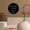 Quotes - Doe mij maar levenslang met jou - Spreuken Wandcirkel behangsticker klein -sfeer1