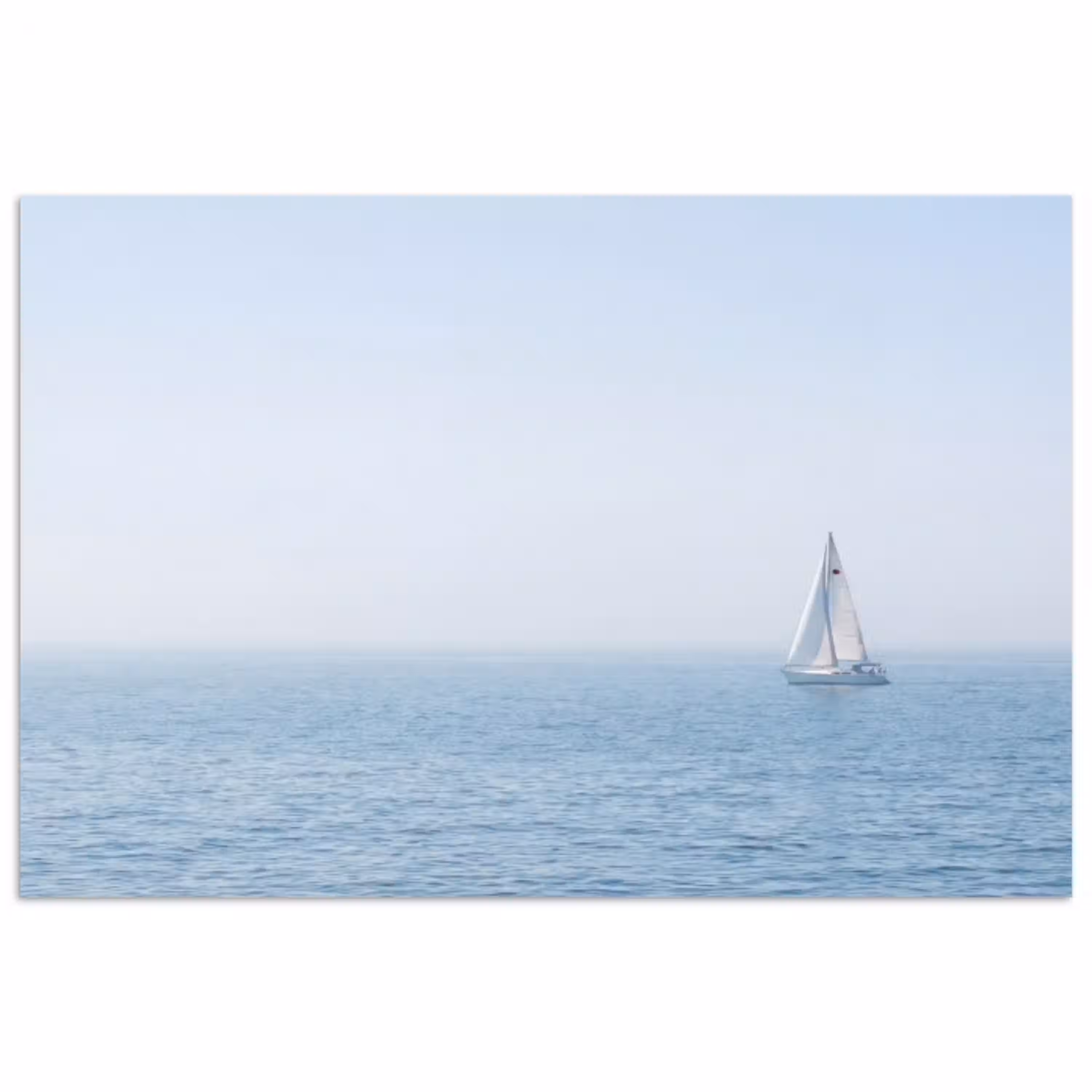 Horizon - Zeilboot - Zee poster papier klein -3d