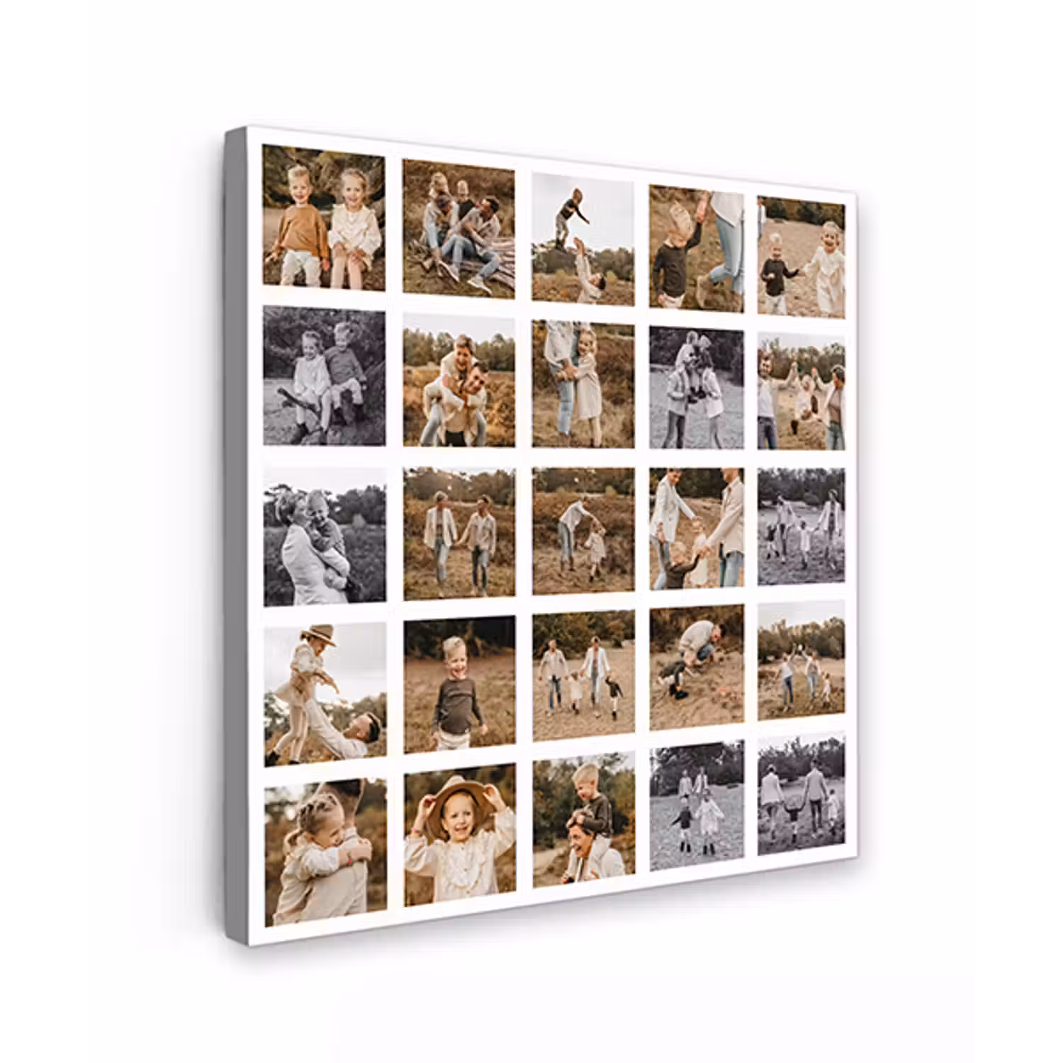Canvas collage - Vierkant - 25 foto's