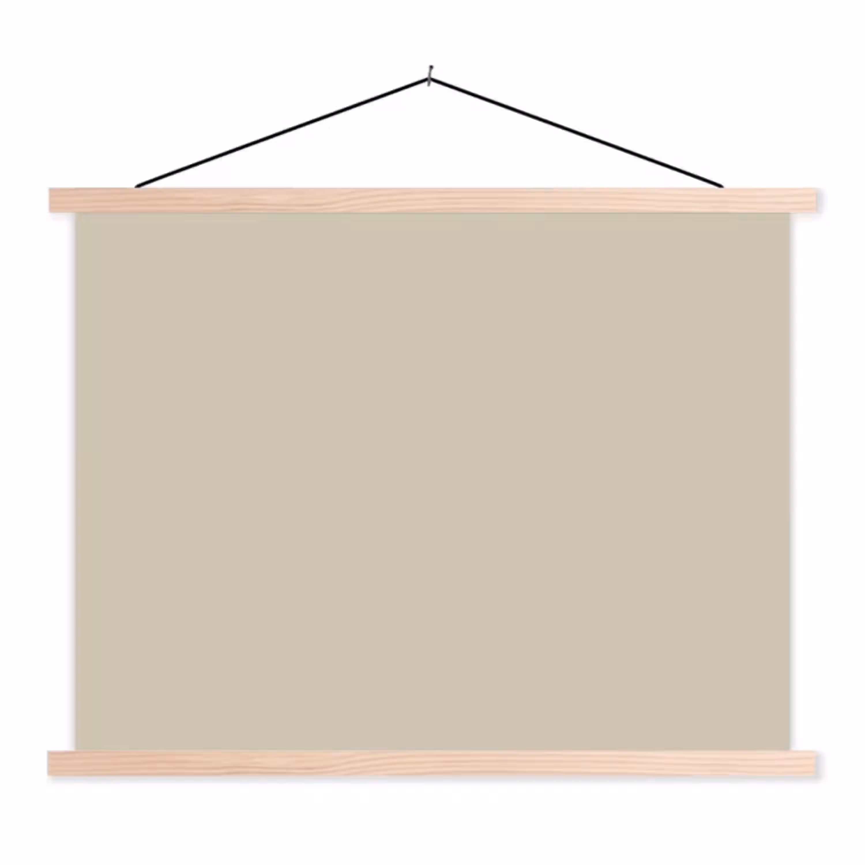 Urban - Pebble - Grijs textielposter latten blank klein 122 -3d