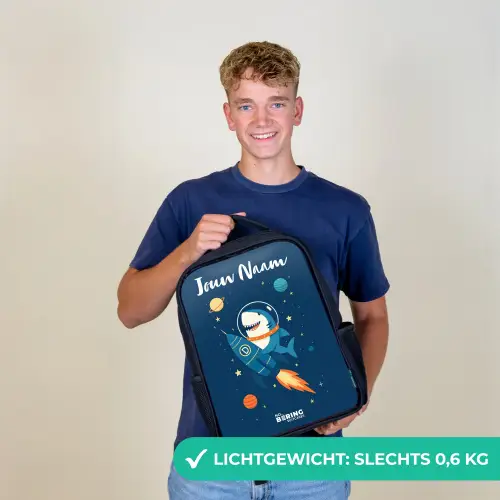 Dier - Ruimte - Planeet - Raket Rugzak - Zwart middel -sfeer7_NL