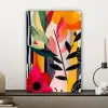 Bloemen - Bladeren - Abstract - Kleurrijk canvas 2cm klein -sfeer6