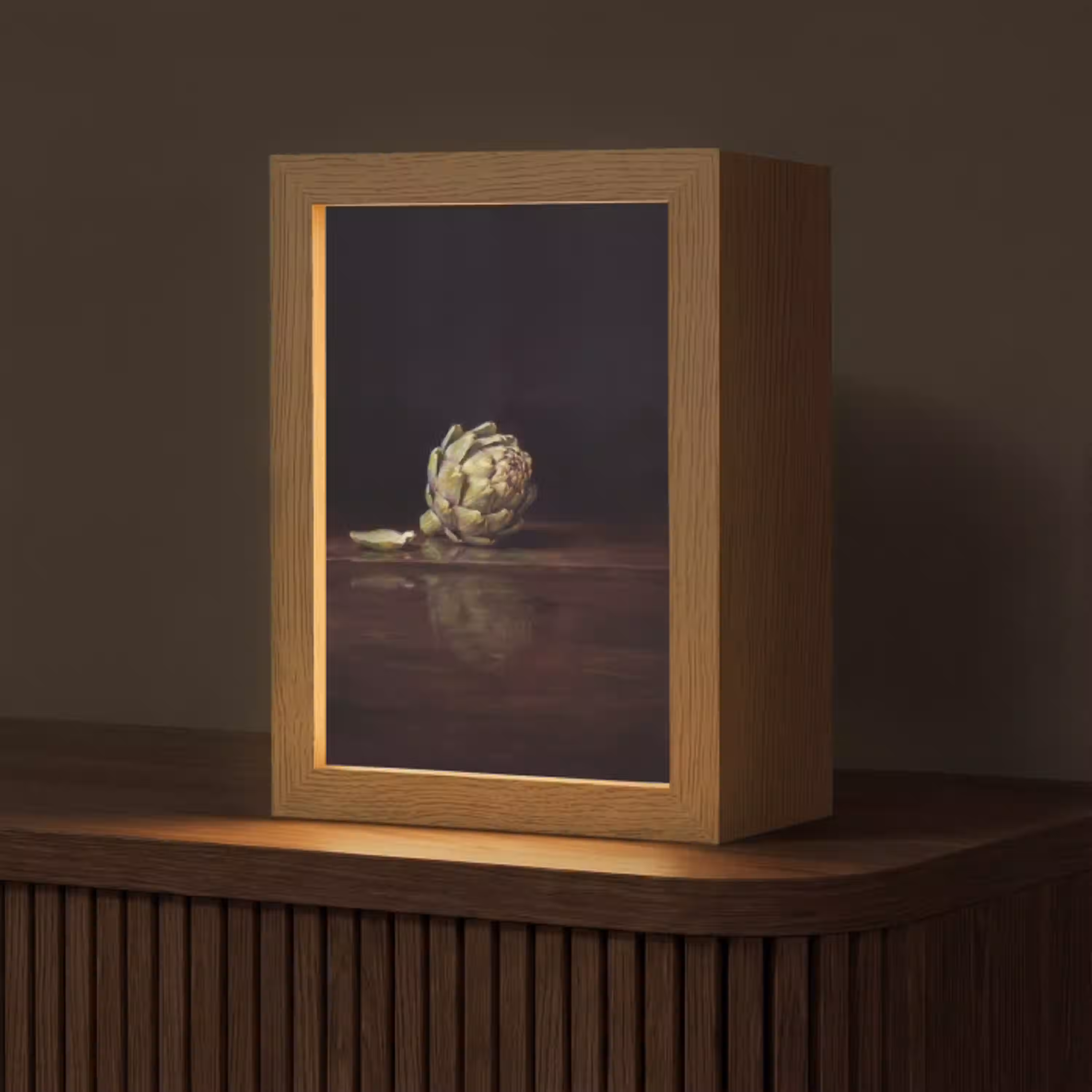 Artichok - Eten - Klassiek Light Box met kabel (Tafellamp) klein -z3d_website