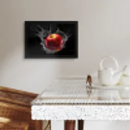 Appel - Rood - Water - Zwart - Fruit KitchenYeah - Keuken - Fotolijst klein -sfeer3