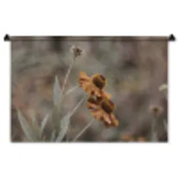 Zonnehoed - Droogbloemen - Geel - Warm Wandkleed katoen middel -zz3d