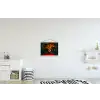 Vrouw - Vruchten - Papaja - Ananas textielposter latten blank klein -kinderkamer