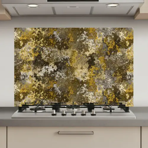 Vlekken - Zwart - Geel - Roest keuken achterwand spatscherm klein 900 -3d_website