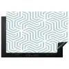 Patroon - Lijn - Design - Groen Inductie beschermer vinyl 3mm klein 276 -3d