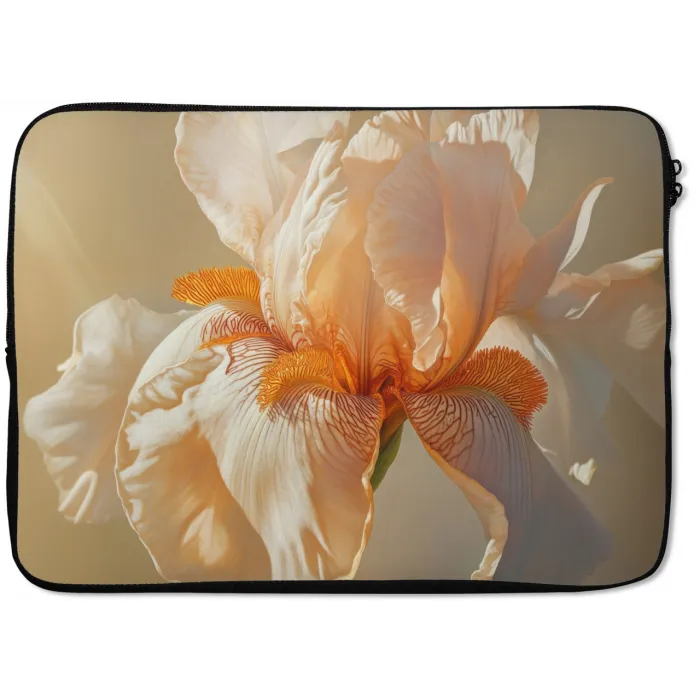 Close up - Oranje - Iris laptophoes neopreen klein -zkaufland3dotto