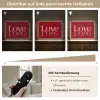 Love - Spiegeling - Rood Light Box met batterij (Wandlamp) middel -USP_dimbaarDE