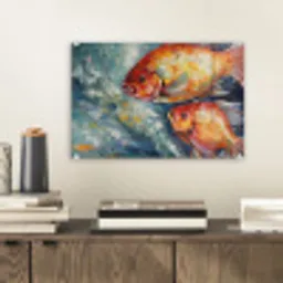 Vissen - Water - Dieren - Kunst - Olieverf plexiglas 5mm klein -sfeer1