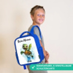 Schildpad - Water - Groen Kinderrugzak - Blauw middel -sfeer3_DE