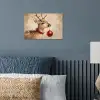 Kerst - Hert - Gewei - Kerstbal - Rendier poster papier klein -sfeer2