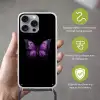 Vlinder - Paars - Levendig Hoesje iPhone 16 Pro Max met koord klein -sfeer2_NL