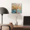 Boom - Blauw - Goud - Abstract - Modern aluminium wit klein -sfeer5