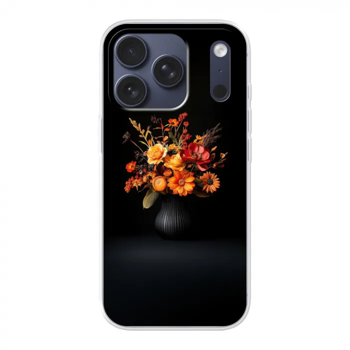 Herfst - Boeket - Oranje Telefoonhoesje iPhone 17 Pro klein -3d