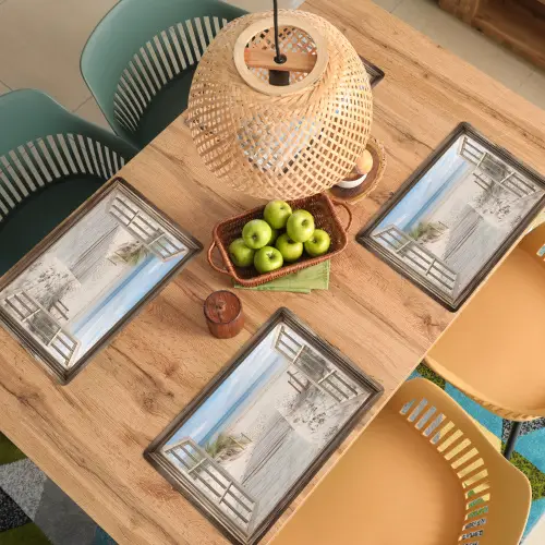 Doorkijk - Strand - Duinen - Pad - Landschap Placemat vinyl groot -zzsfeer5_Kitchenyeah-website