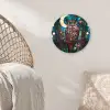 Uil - Mozaïek - Maan - Nacht Wandcirkel plexiglas klein -sfeer5