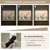 Pasteltinten - Bloemen - Illustratie Light Box met batterij (Wandlamp) middel -USP_dimbaarNL