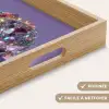 Edelstenen - Glitters - Paars - Kleurrijk Dienblad Rechthoek middel -USP_HandgreepFR