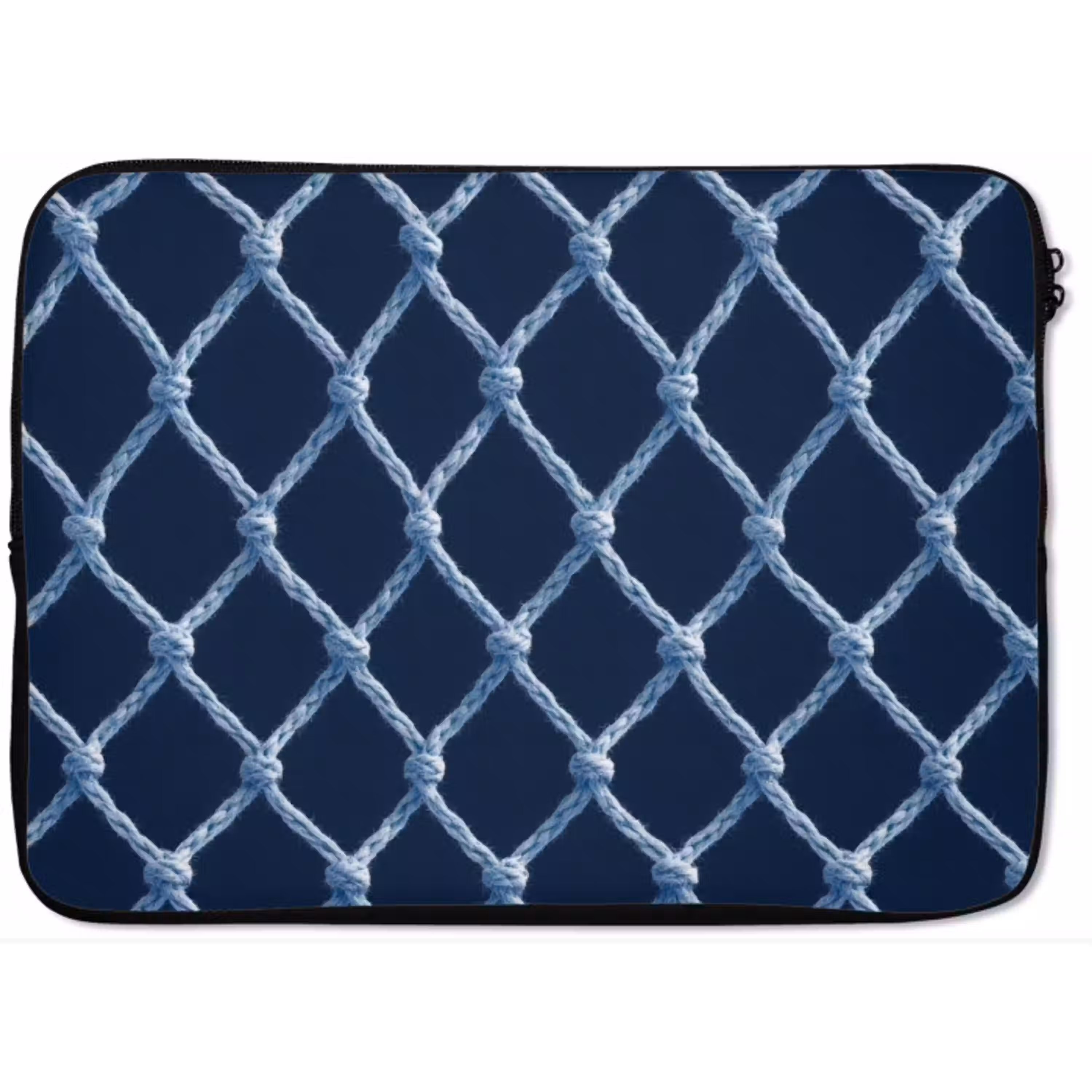 Visnet - Touw - Patroon - Marineblauw laptophoes neopreen klein 279 -zkaufland3dotto