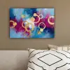 Cirkels - Goud - Abstract canvas 2cm klein -sfeer3